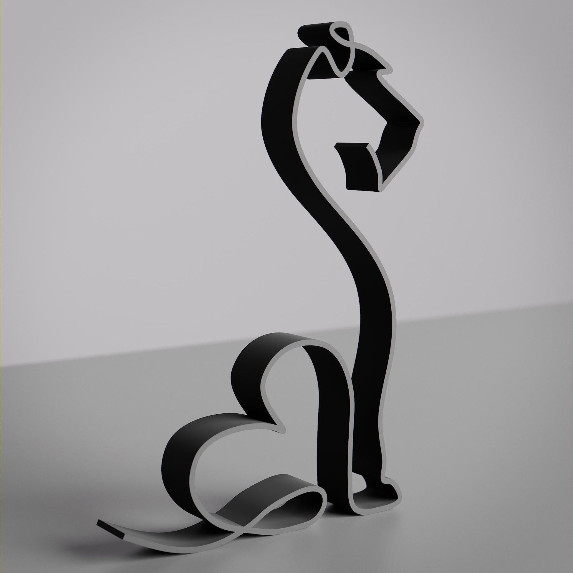 Irish Terrier Dog 29 - Line Art Figure