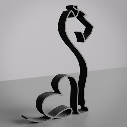 Irish Terrier Dog 29 - Line Art Figure