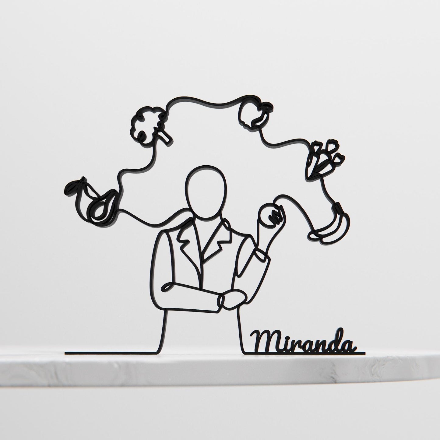 Dietitian - Customized Line Art Figure