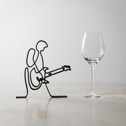 Electric Guitarist - Customized Line Art Figure