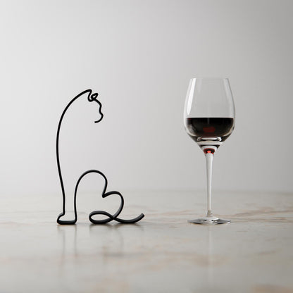 British Shorthair Cat 01 - Line Art Figure