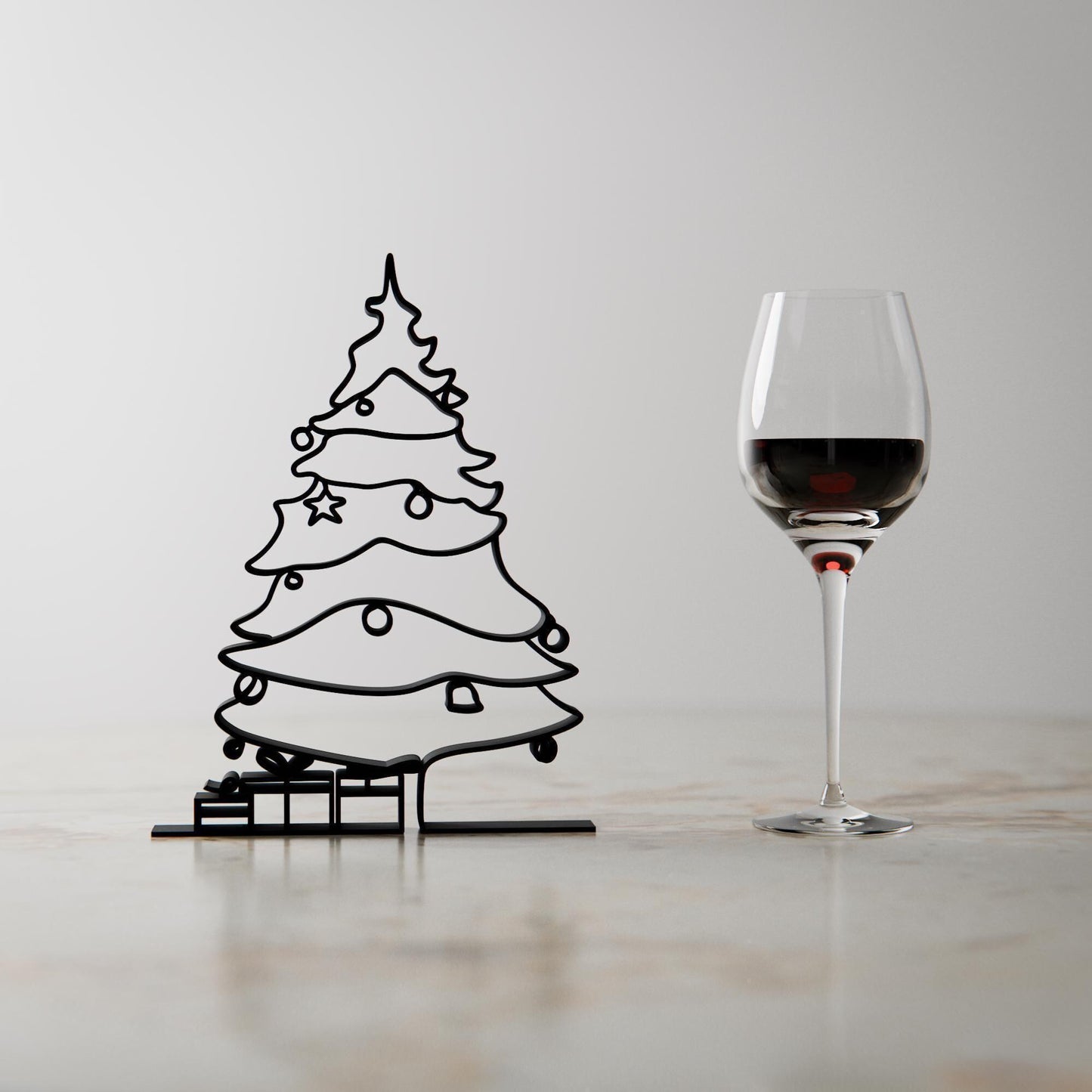 Christmas Tree - Customized Line Art Figure
