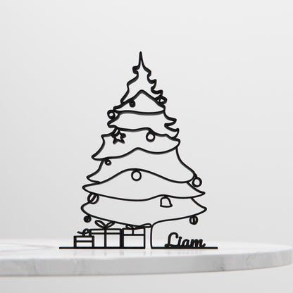 Christmas Tree - Customized Line Art Figure