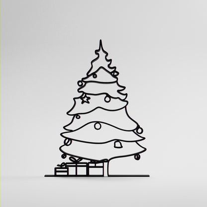 Christmas Tree - Customized Line Art Figure
