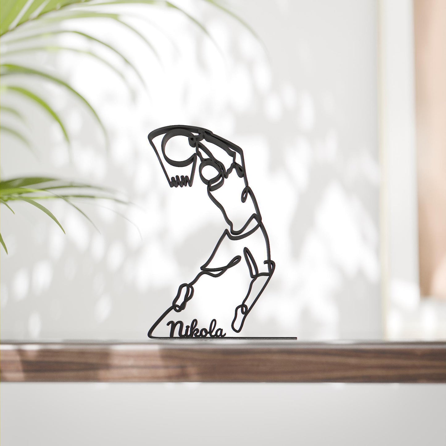 Basketball Player - Customized Line Art Figure