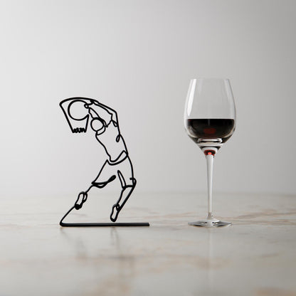 Basketball Player - Customized Line Art Figure