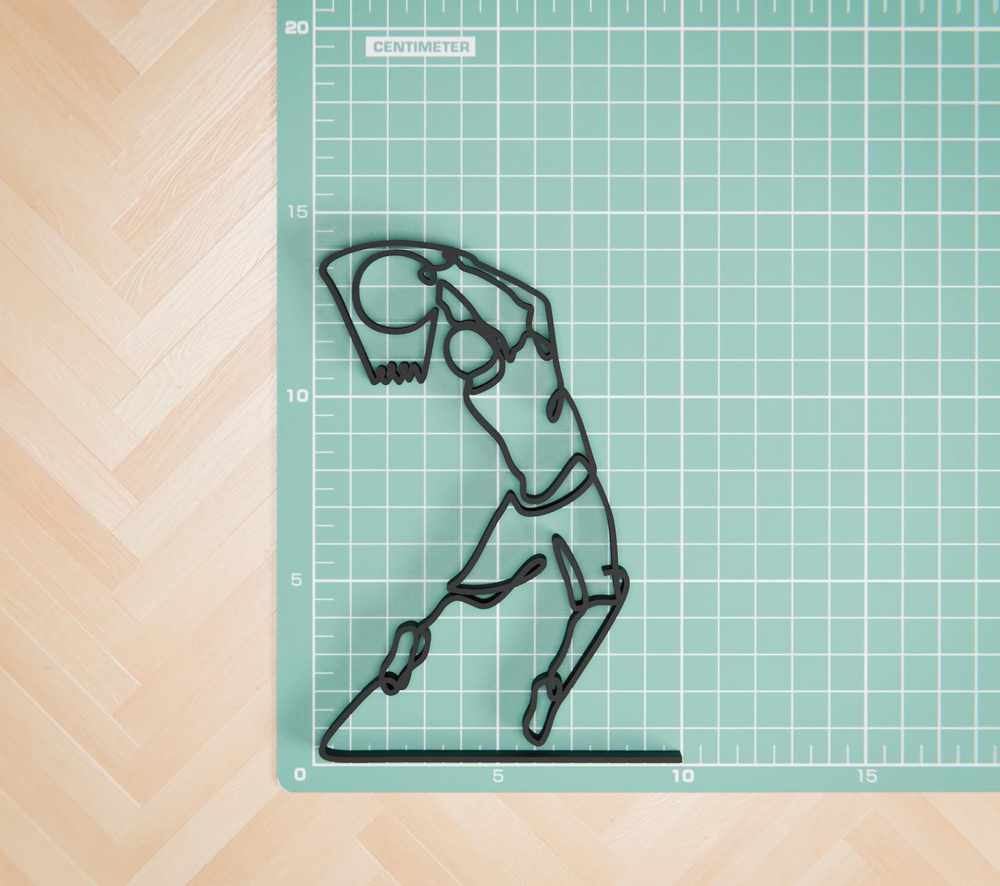 Basketball Player - Customized Line Art Figure