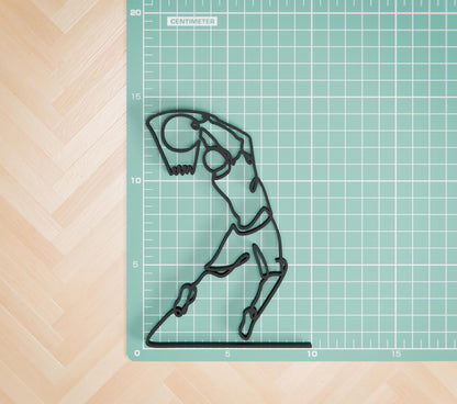 Basketball Player - Customized Line Art Figure