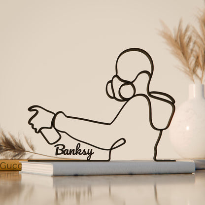 Graffiti Painter - Customized Line Art Figure