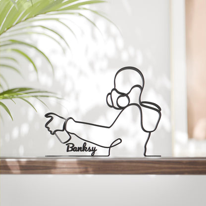 Graffiti Painter - Customized Line Art Figure