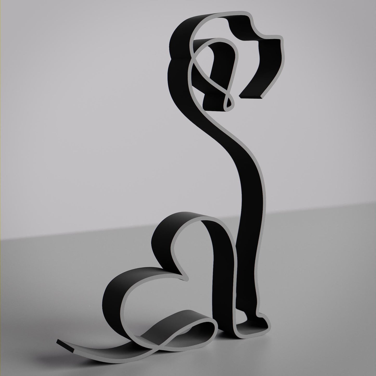 Cockapoo Dog 11 - Line Art Figure