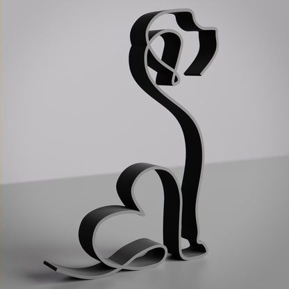 Cockapoo Dog 11 - Line Art Figure