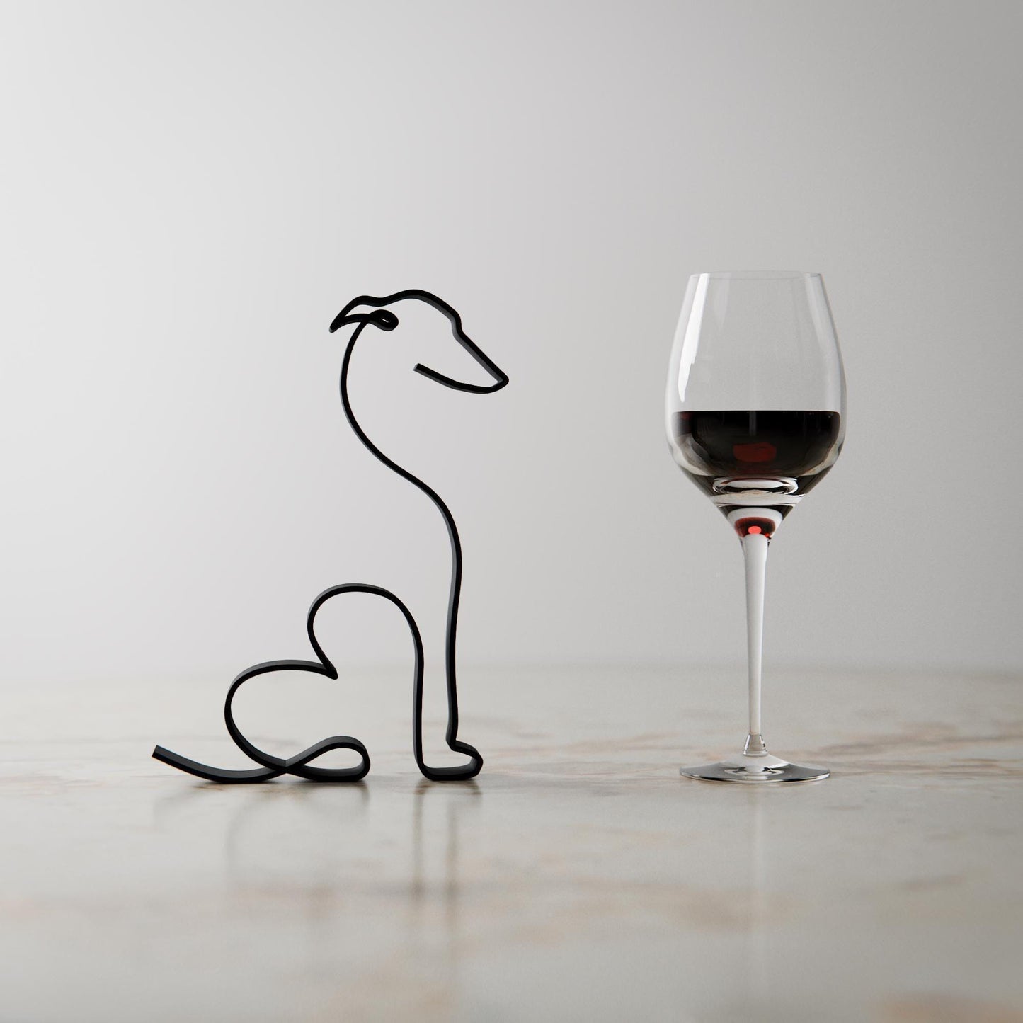 Whippet Dog Dog 23 - Line Art Figure
