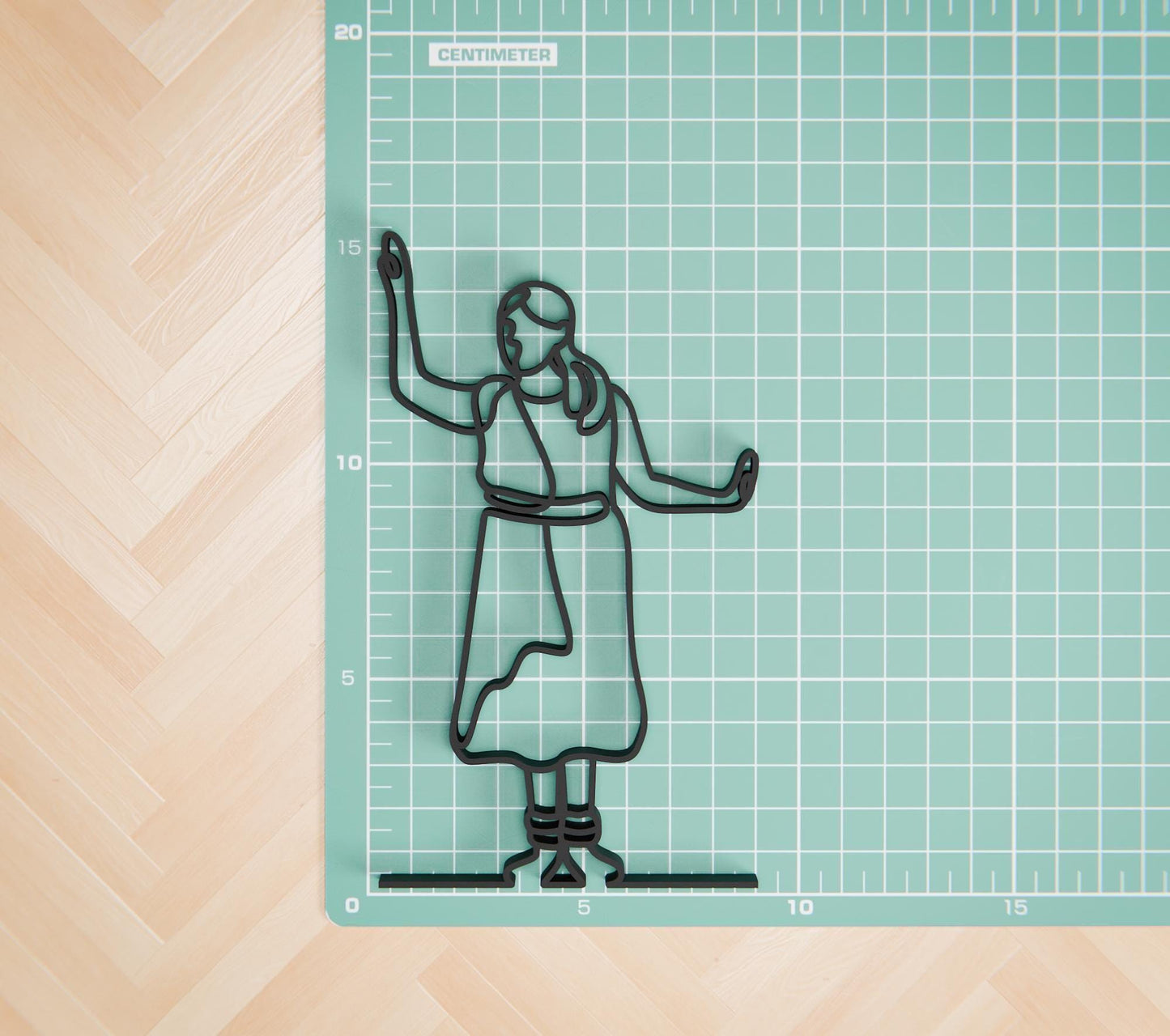 Kathak Dancer - Line Art Figure