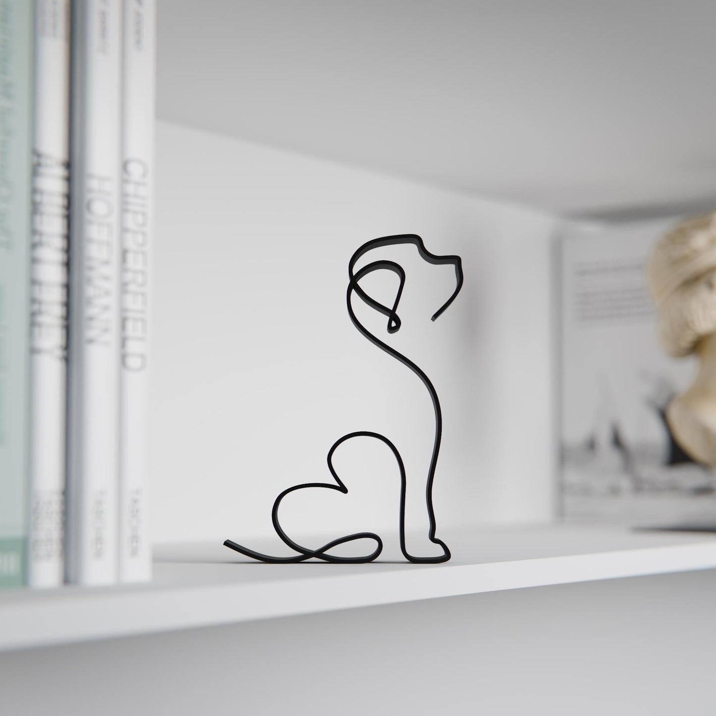 Cockapoo Dog 11 - Line Art Figure