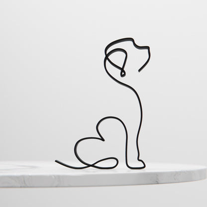 Cockapoo Dog 11 - Line Art Figure