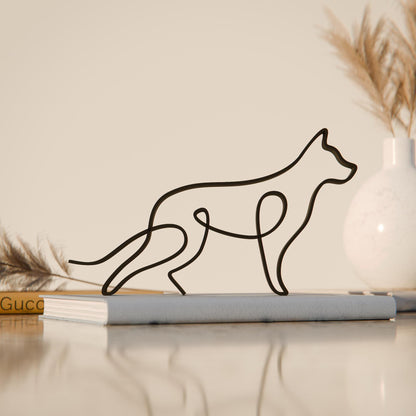 German Shepherd Dog 82 - Line Art Figure