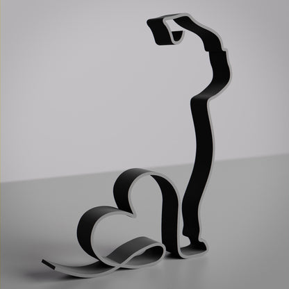 Bulldog Dog 08 - Line Art Figure