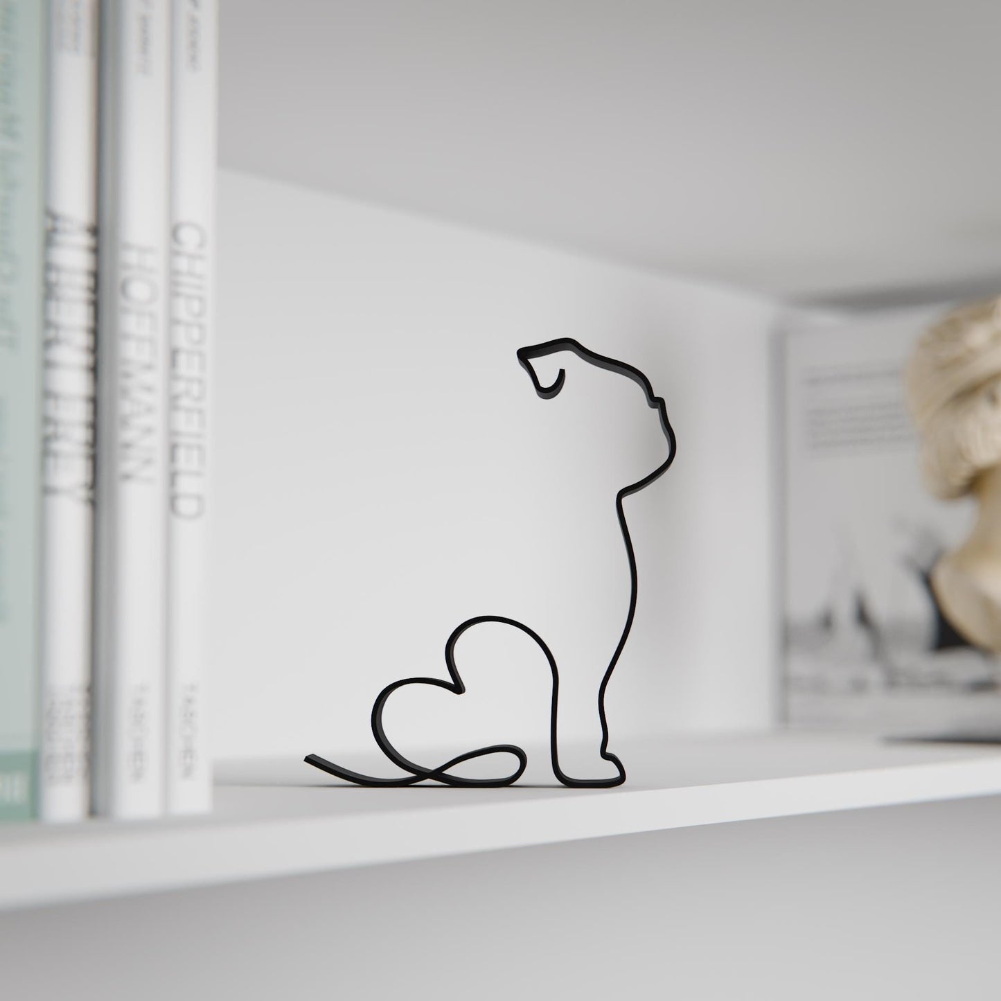 Bulldog Dog 08 - Line Art Figure