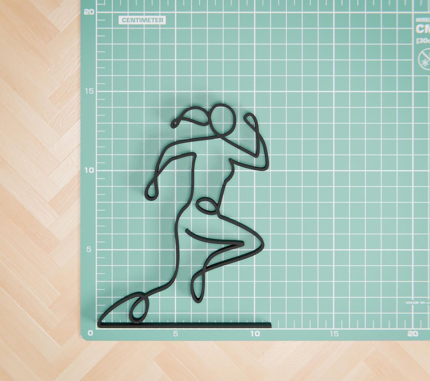 Female Runner - Customized Line Art Figure