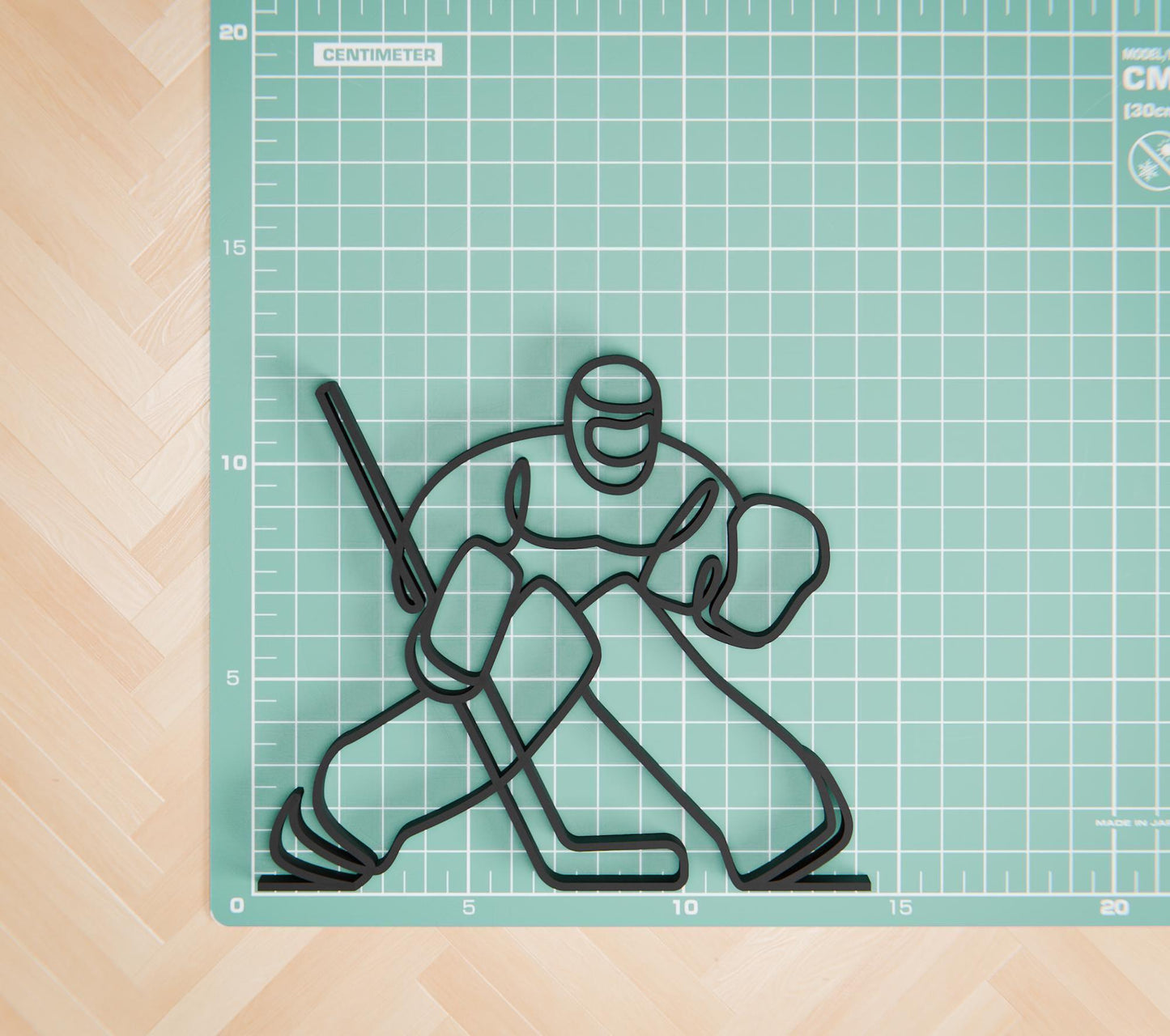 Hockey Goalie - Customized Line Art Figure