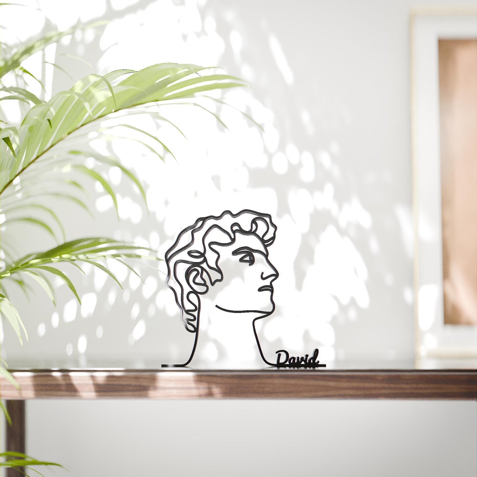 Michelangelo's David - Customized Line Art Figure