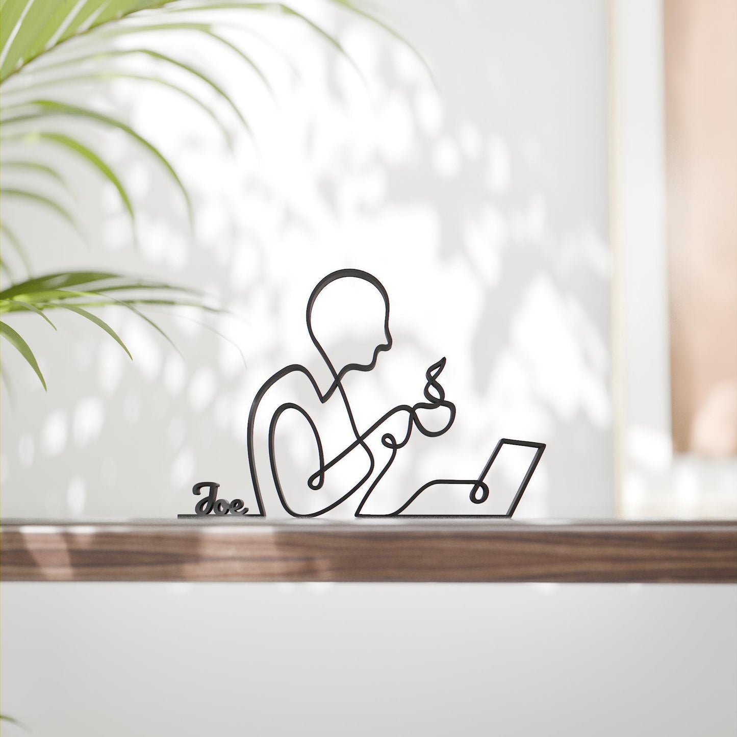 Office Worker - Customized Line Art Figure