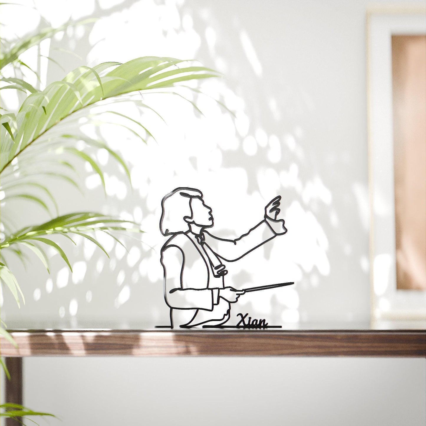 Female Conductor - Customized Line Art Figure