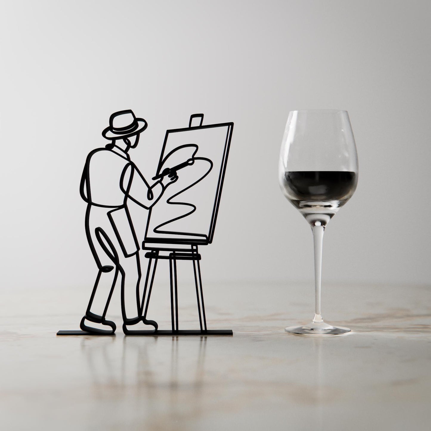 Painter - Customized Line Art Figure