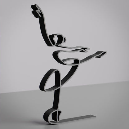 Ballerina - Line Art Figure