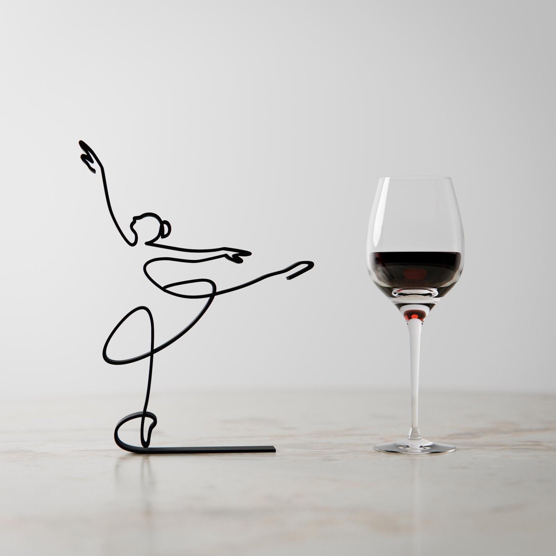 Ballerina - Line Art Figure