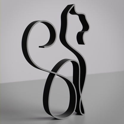 Siamese Cat 04 - Line Art Figure
