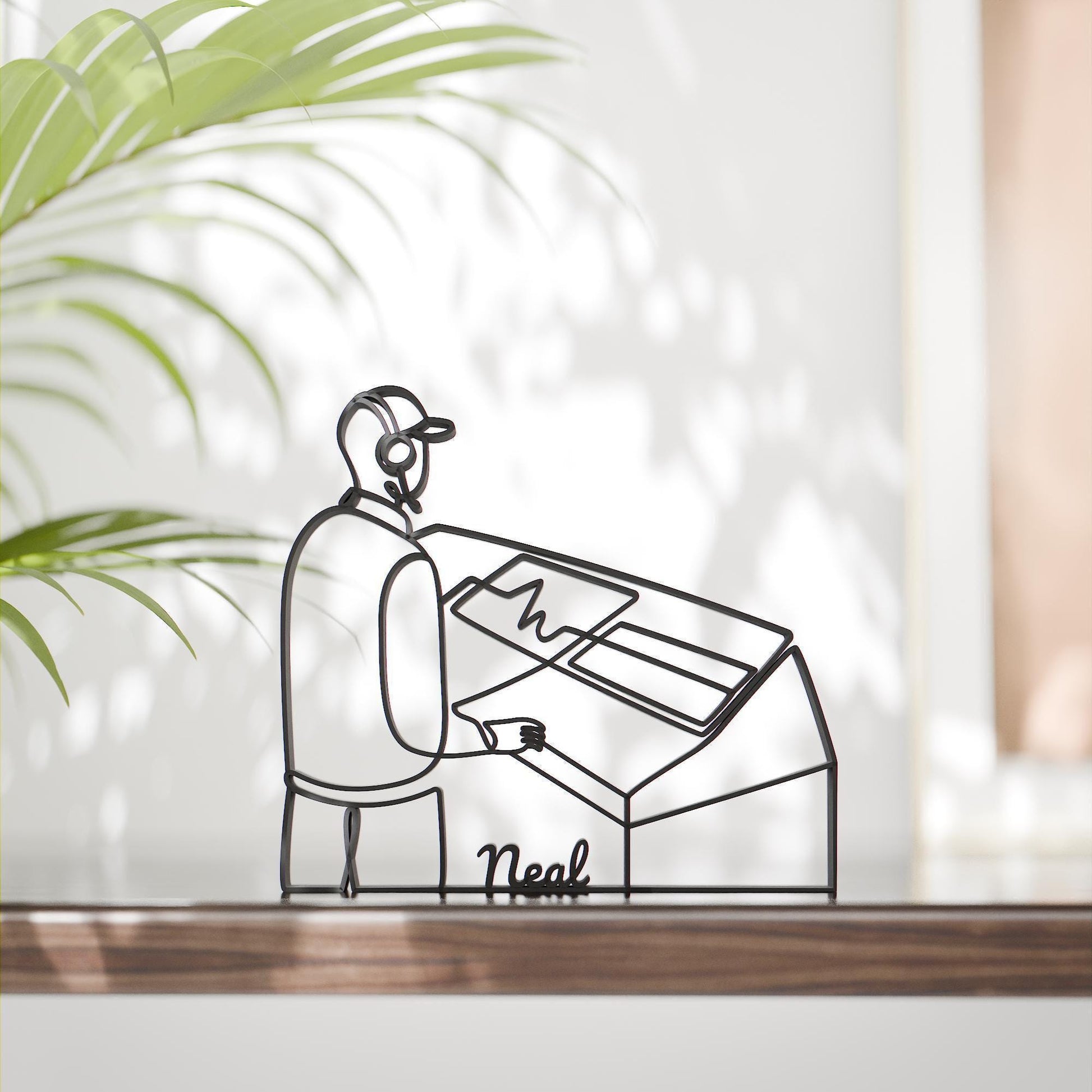 Sound Engineer - Customized Line Art Figure