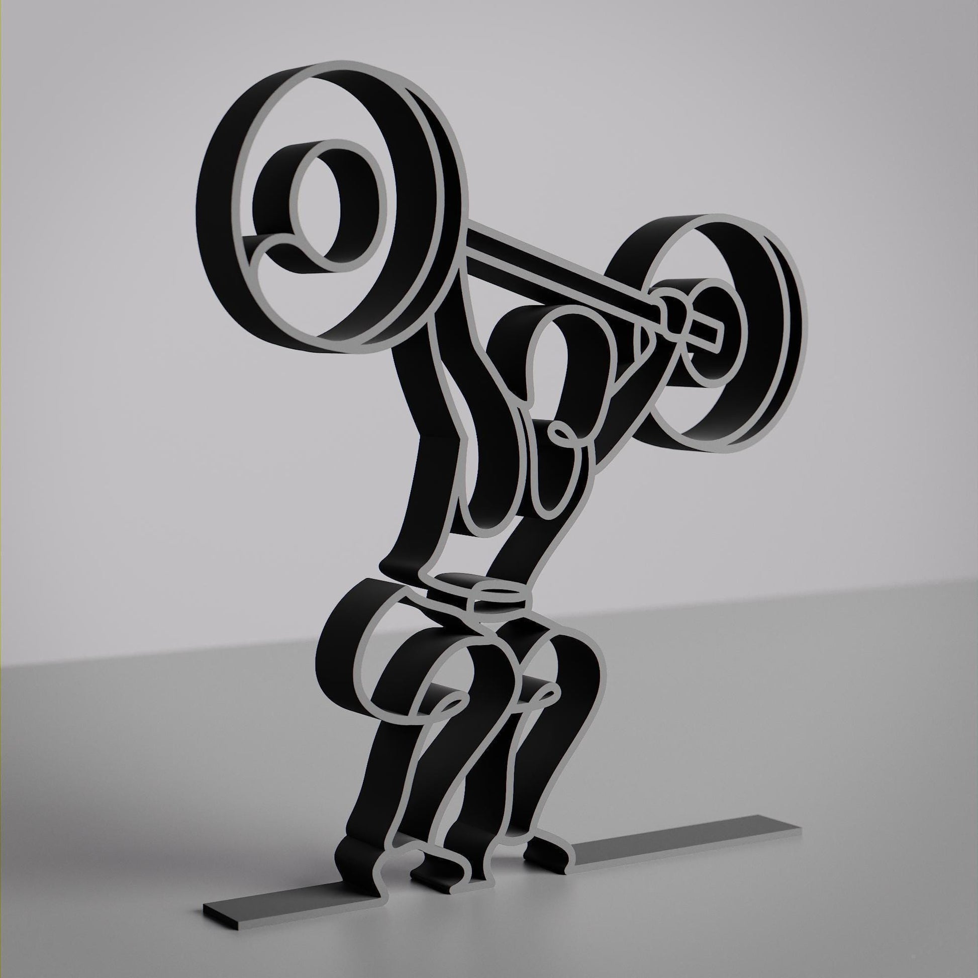 Crossfitter - Customized Line Art Figure