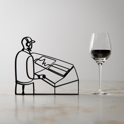 Sound Engineer - Customized Line Art Figure