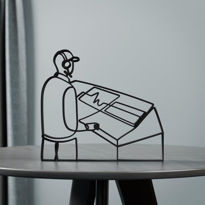 Sound Engineer - Customized Line Art Figure