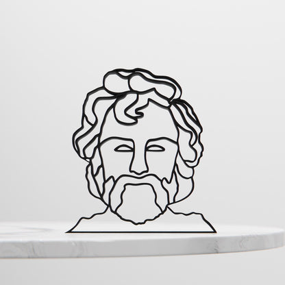 Epictetus - Line Art Figure