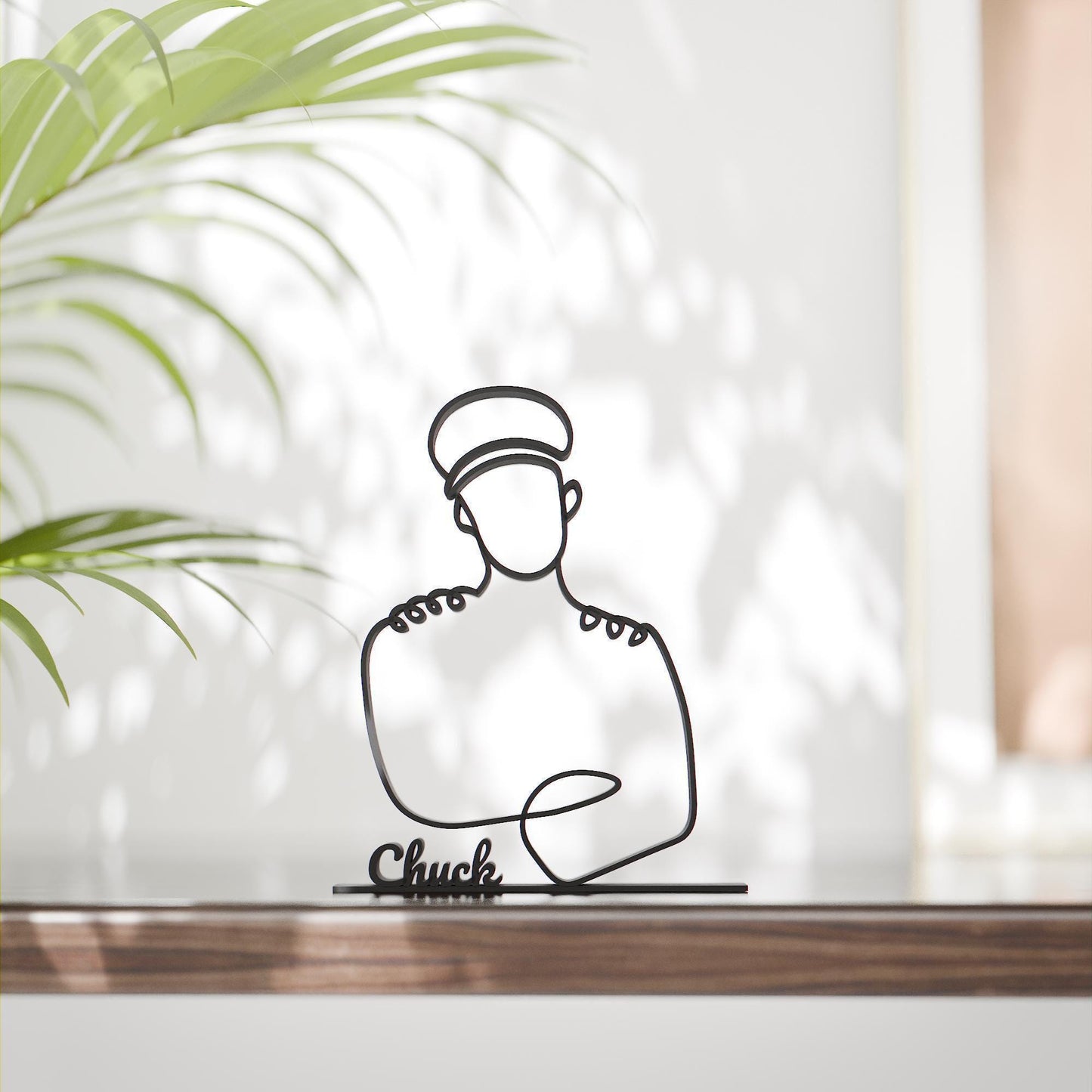 Pilot - Customized Line Art Figure