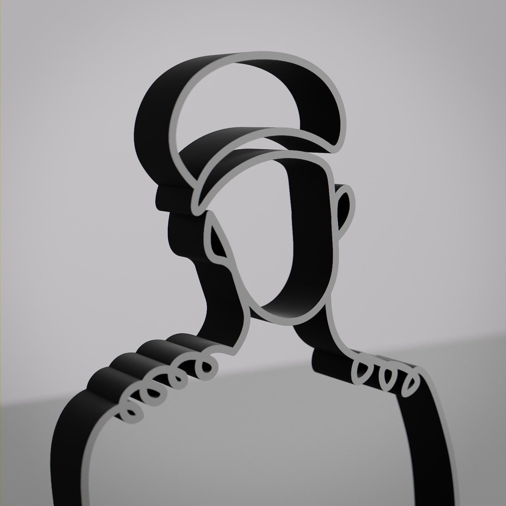 Pilot - Customized Line Art Figure