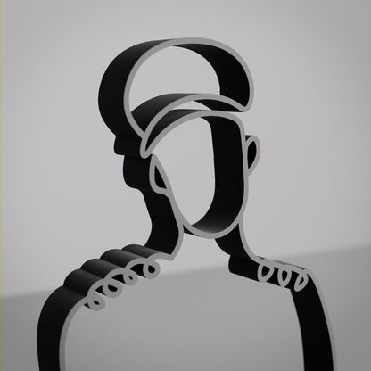 Pilot - Customized Line Art Figure