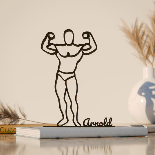 Body Builder - Customized Line Art Figure