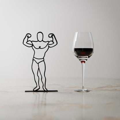 Body Builder - Customized Line Art Figure