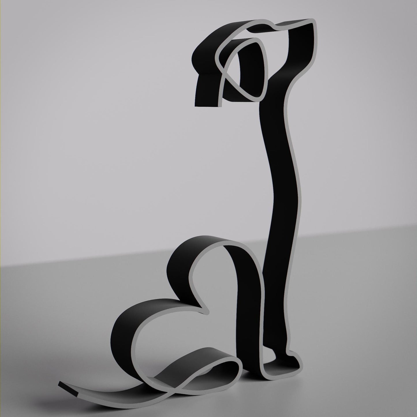 German Shorthaired Pointer Dog 22 - Line Art Figure