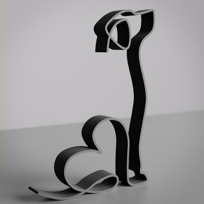 German Shorthaired Pointer Dog 22 - Line Art Figure