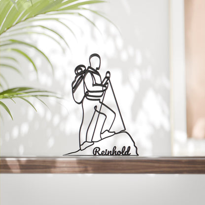 Mountaineer - Customized Line Art Figure