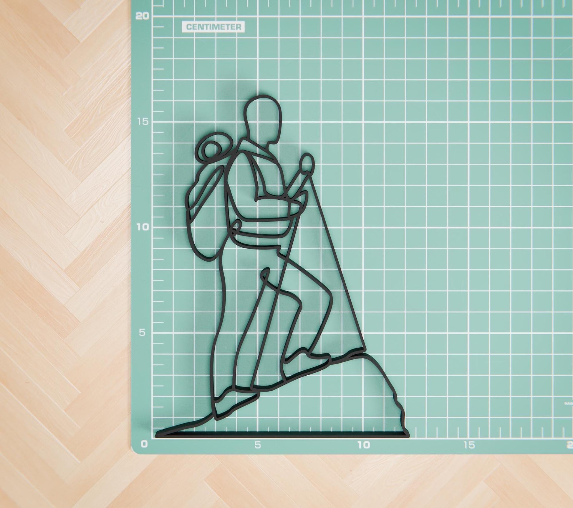 Mountaineer - Customized Line Art Figure