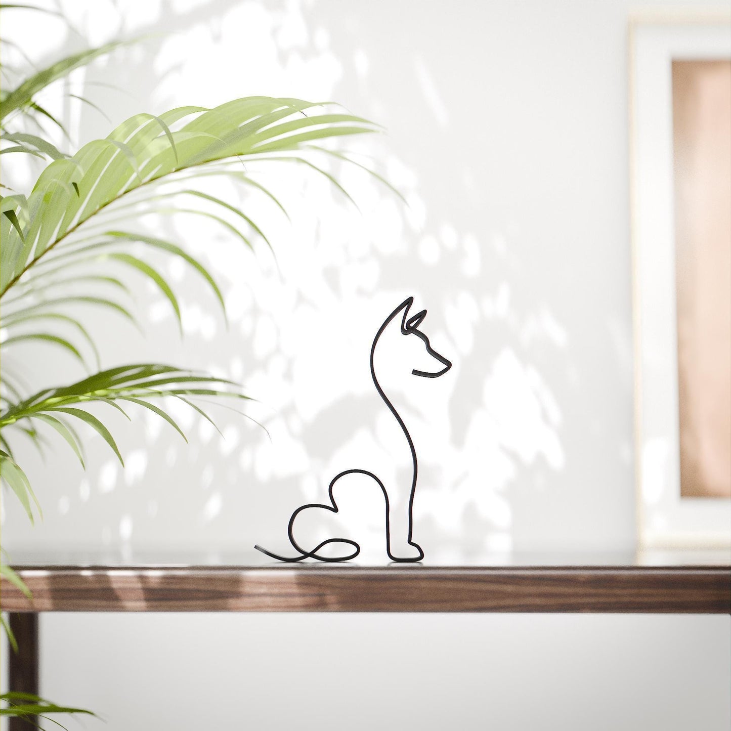 Basenji Dog 15 - Line Art Figure