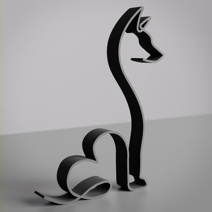 Basenji Dog 15 - Line Art Figure