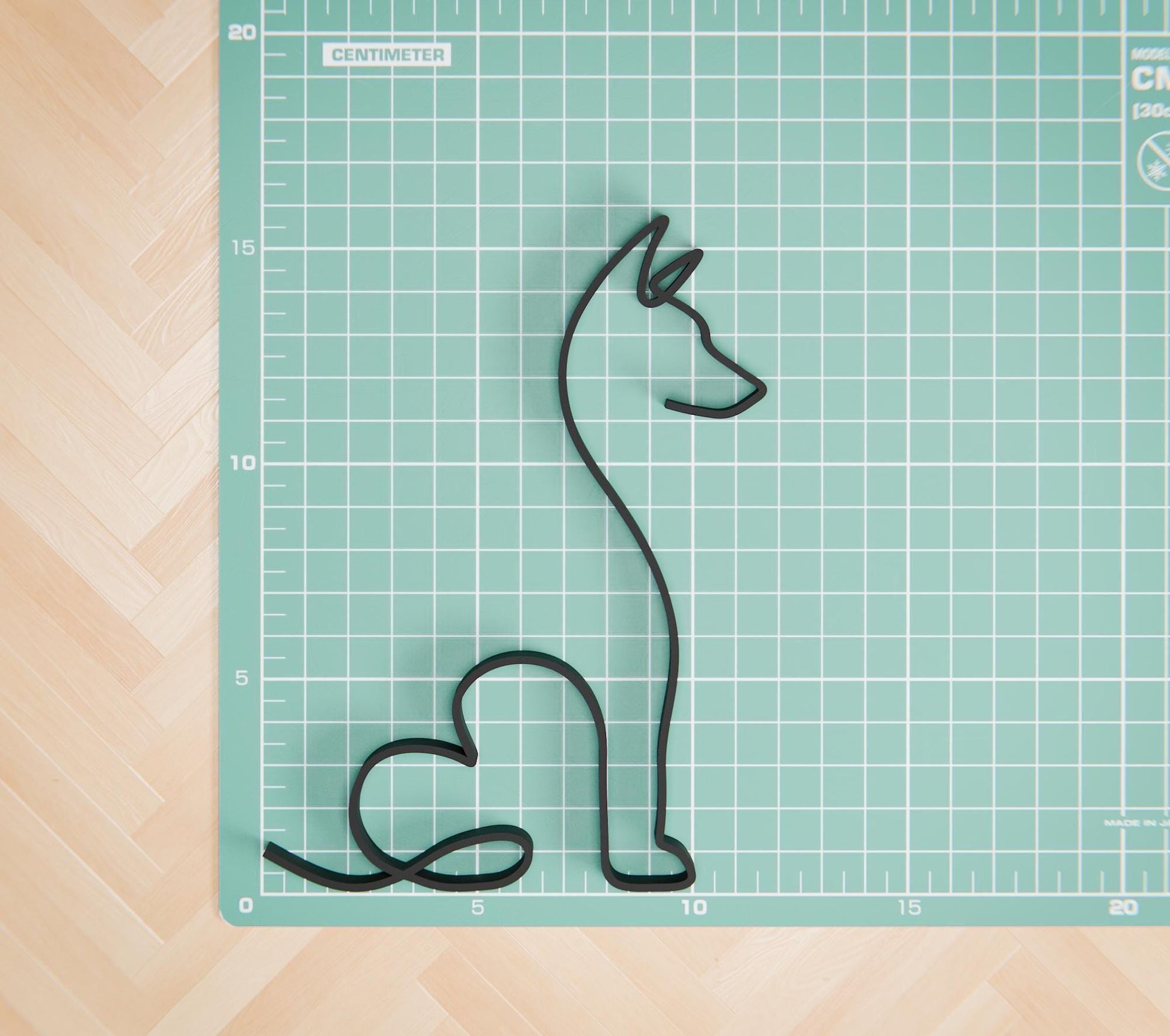 Basenji Dog 15 - Line Art Figure