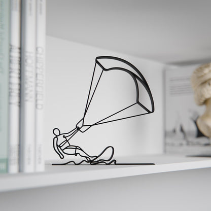 Kite Surfer - Customized Line Art Figure